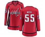 Women Washington Capitals #55 Aaron Ness Fanatics Branded Red Home Breakaway NHL Jersey