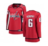 Women Washington Capitals #6 Michal Kempny Fanatics Branded Red Home Breakaway NHL Jersey