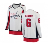 Women Washington Capitals #6 Michal Kempny Fanatics Branded White Away Breakaway NHL Jersey