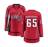 Women Washington Capitals #65 Andre Burakovsky Fanatics Branded Red Home Breakaway NHL Jersey