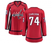 Women Washington Capitals #74 John Carlson Fanatics Branded Red Home Breakaway NHL Jersey