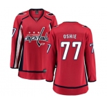 Women Washington Capitals #77 T.J. Oshie Fanatics Branded Red Home Breakaway NHL Jersey