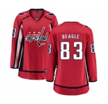 Women Washington Capitals #83 Jay Beagle Fanatics Branded Red Home Breakaway NHL Jersey