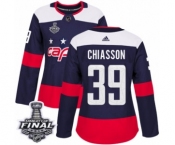 Women's Adidas Washington Capitals #39 Alex Chiasson Authentic Navy Blue 2018 Stadium Series 2018 Stanley Cup Final NHL Jersey