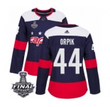 Women's Adidas Washington Capitals #44 Brooks Orpik Authentic Navy Blue 2018 Stadium Series 2018 Stanley Cup Final NHL Jersey
