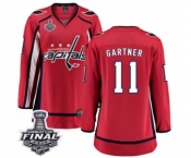 Women's Washington Capitals #11 Mike Gartner Fanatics Branded Red Home Breakaway 2018 Stanley Cup Final NHL Jersey
