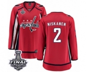 Women's Washington Capitals #2 Matt Niskanen Fanatics Branded Red Home Breakaway 2018 Stanley Cup Final NHL Jersey