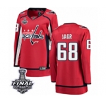 Women's Washington Capitals #68 Jaromir Jagr Fanatics Branded Red Home Breakaway 2018 Stanley Cup Final NHL Jersey