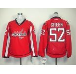 women nhl jerseys washington capitals #52 green red