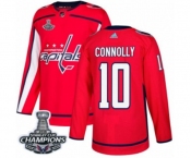 Youth Adidas Washington Capitals #10 Brett Connolly Authentic Red Home 2018 Stanley Cup Final Champions NHL Jersey