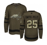 Youth Adidas Washington Capitals #25 Devante Smith-Pelly Authentic Green Salute to Service NHL Jersey