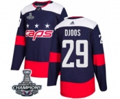 Youth Adidas Washington Capitals #29 Christian Djoos Authentic Navy Blue 2018 Stadium Series 2018 Stanley Cup Final Champions NHL Jersey