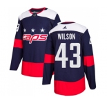 Youth Adidas Washington Capitals #43 Tom Wilson Authentic Navy Blue 2018 Stadium Series NHL Jersey