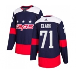 Youth Adidas Washington Capitals #71 Kody Clark Authentic Navy Blue 2018 Stadium Series NHL Jersey