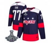 Youth Adidas Washington Capitals #77 T.J. Oshie Authentic Navy Blue 2018 Stadium Series 2018 Stanley Cup Final Champions NHL Jersey
