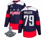 Youth Adidas Washington Capitals #79 Nathan Walker Authentic Navy Blue 2018 Stadium Series 2018 Stanley Cup Final Champions NHL Jersey