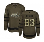 Youth Adidas Washington Capitals #83 Jay Beagle Authentic Green Salute to Service NHL Jersey