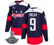 Youth Adidas Washington Capitals #9 Dmitry Orlov Authentic Navy Blue 2018 Stadium Series 2018 Stanley Cup Final Champions NHL Jersey