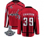 Youth Washington Capitals #39 Alex Chiasson Fanatics Branded Red Home Breakaway 2018 Stanley Cup Final Champions NHL Jersey