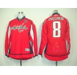 youth nhl jerseys washington capitals #8 alex ovechkin red(C)