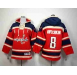 youth nhl jerseys washington capitals #8 ovechkin blue-red[pullover hooded sweatshirt]