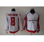 youth nhl washington capital #8 ovechkin white