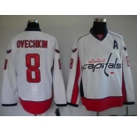 youth nhl washington capitals #8 alex ovechkin white