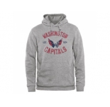 Washington Capitals Ash Heritage Pullover Hoodie