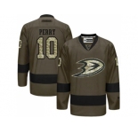 Anaheim Ducks #10 Corey Perry Green Salute to Service Stitched NHL Jersey