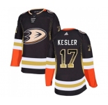 Anaheim Ducks #17 Ryan Kesler Authentic Black Drift Fashion Hockey Jersey