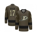 Anaheim Ducks #17 Ryan Kesler Green Salute to Service Stitched NHL Jersey