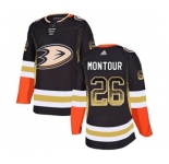 Anaheim Ducks #26 Brandon Montour Authentic Black Drift Fashion Hockey Jersey