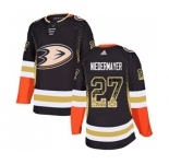 Anaheim Ducks #27 Scott Niedermayer Authentic Black Drift Fashion Hockey Jersey