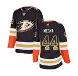 Anaheim Ducks #44 Jaycob Megna Authentic Black Drift Fashion Hockey Jersey