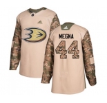 Anaheim Ducks #44 Jaycob Megna Authentic Camo Veterans Day Practice Hockey Jersey