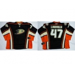 Anaheim Ducks #47 Hampus Lindholm Black Home Stitched NHL Jersey