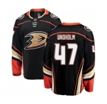 Anaheim Ducks #47 Hampus Lindholm Fanatics Branded Black Home Breakaway Hockey Jersey