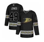 Anaheim Ducks #49 Max Jones Premier Black Team Logo Fashion Hockey Jersey