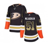 Anaheim Ducks #51 Blake McLaughlin Authentic Black Drift Fashion Hockey Jersey