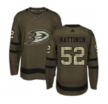 Anaheim Ducks #52 Julius Nattinen Authentic Green Salute to Service Hockey Jersey