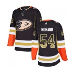 Anaheim Ducks #54 Antoine Morand Authentic Black Drift Fashion Hockey Jersey