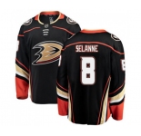 Anaheim Ducks #8 Teemu Selanne Fanatics Branded Black Home Breakaway Hockey Jersey