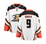 Anaheim Ducks #9 Paul Kariya Fanatics Branded White Away Breakaway Hockey Jersey