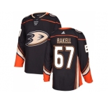 Men Adidas Anaheim Ducks #67 Rickard Rakell Black Home Authentic Stitched NHL Jersey