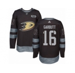 Men's Adidas Anaheim Ducks #16 Ryan Garbutt Authentic Black 1917-2017 100th Anniversary NHL Jersey