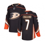 Men's Adidas Anaheim Ducks #7 Andrew Cogliano Authentic Black Home NHL Jersey