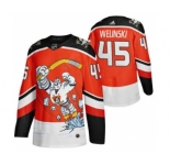 Men's Anaheim Ducks #45 Andy Welinski Red 2020-21 Reverse Retro Alternate Hockey Jersey
