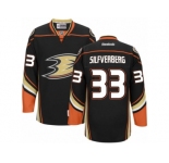Men's Reebok Anaheim Ducks #33 Jakob Silfverberg Authentic Black Home NHL Jersey
