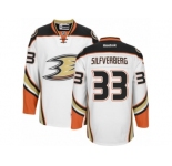 Men's Reebok Anaheim Ducks #33 Jakob Silfverberg Authentic White Away NHL Jersey