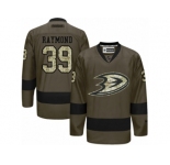 Men's Reebok Anaheim Ducks #39 Mason Raymond Authentic Green Salute to Service NHL Jersey